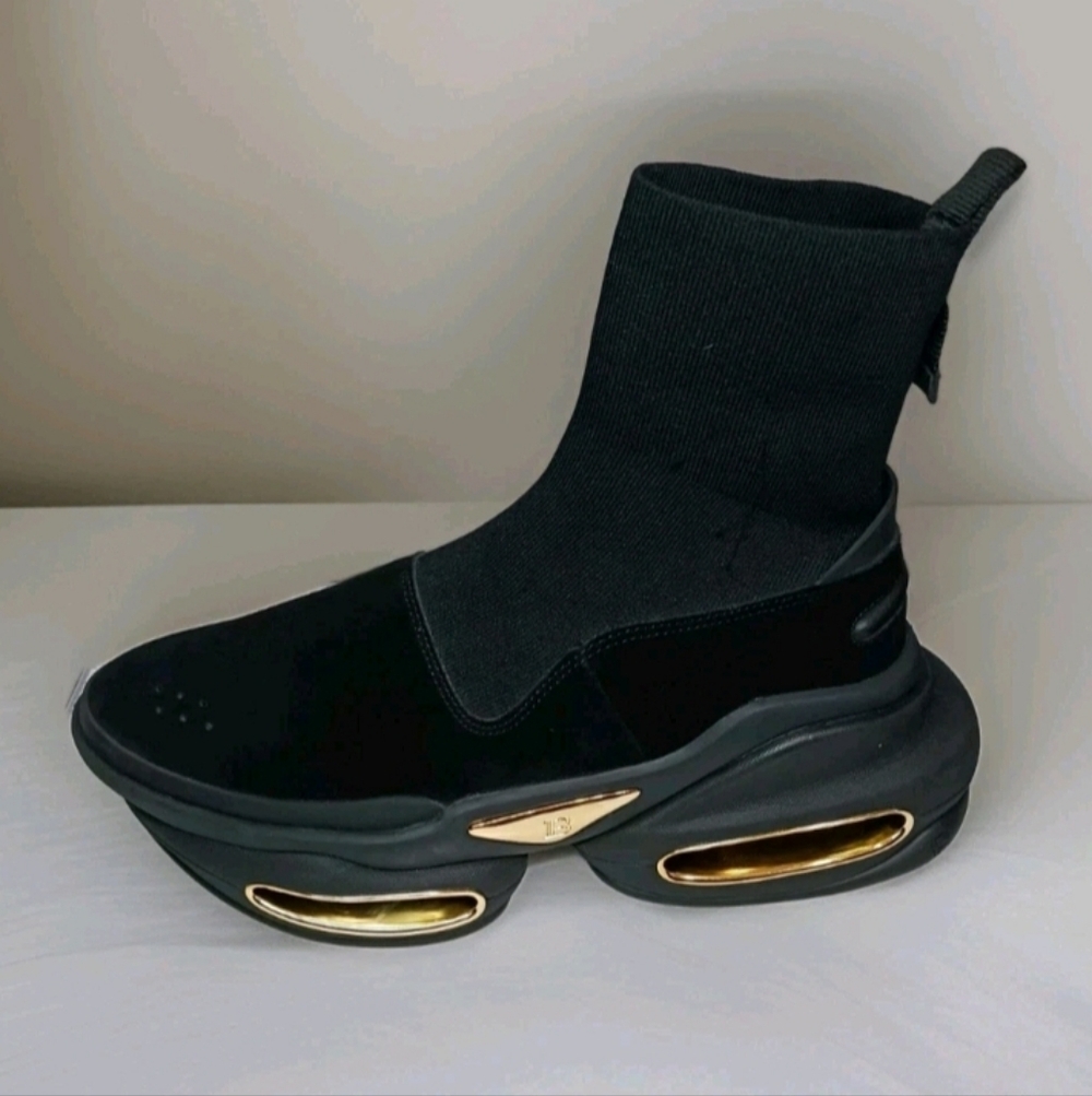 SINGLE LEFT SHOE Balmain B-Bold Sock Sneaker MISSING STRAP DEFECTS US7 EU40